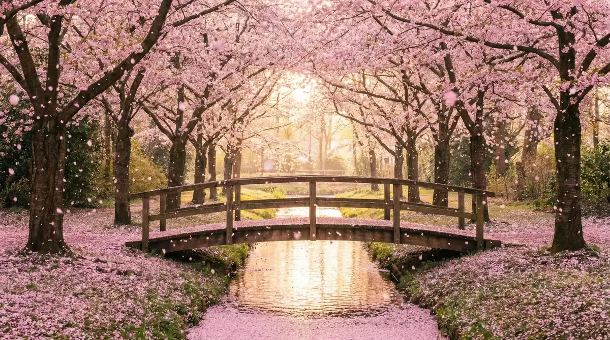 樱花桥畔 - 对她上瘾 黑暗森林 唯美风景